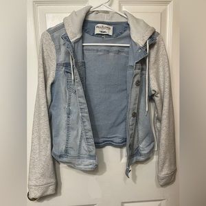 Wallflower denim jacket with hood